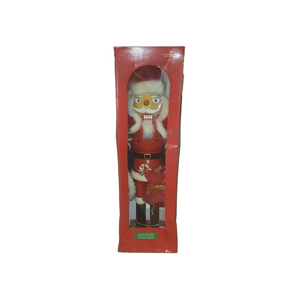 Timeless Treasures 20" Deluxe Wooden Nutcracker Santa